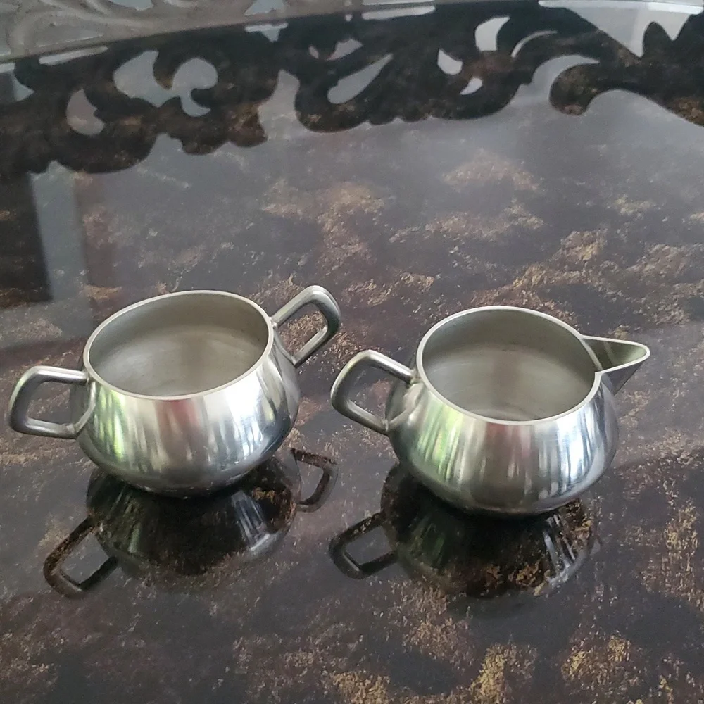 Norway Pewter Milk & Sugar set